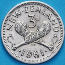 Новая Зеландия 3 пенса 1961 год. 