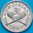 Монета Новая Зеландия 3 пенса 1964 год. 