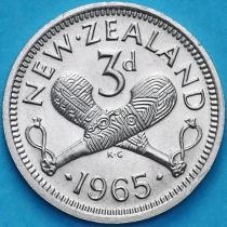 Новая Зеландия 3 пенса 1965 год. BU