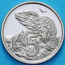 Новая Зеландия 5 центов 1967 год. Пруф