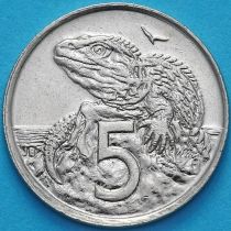 Новая Зеландия 5 центов 1987-1998 год. Гаттерия.