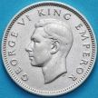 Монета Новая Зеландия 6 пенсов 1937 год. Серебро.