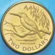 Монета Новая Зеландия 2 доллара 1993 год. Священная альциона. BU