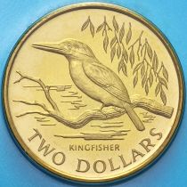 Новая Зеландия 2 доллара 1993 год. Священная альциона. BU