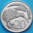 Монета Новая Зеландия 20 центов 1986 год. BU