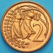 Монета Новая Зеландия 2 цента 1986 год. BU