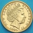 Монета Новая Зеландия 2 доллара 2005 год. Белая цапля. BU