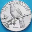 Монета Новая Зеландия 5 долларов 2001 год. Новозеландский плодоядный голубь
