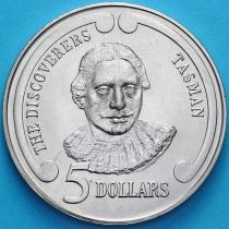 Новая Зеландия 5 долларов 1992 год. Абель Тасман