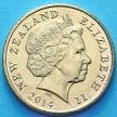 Монета Новая Зеландия 2 доллара 2014 год. Белая цапля.