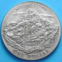 Новая Зеландия 1 Доллар 1970 год. Гора Кука.