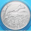 Монеты Новой Зеландии 5 долларов 2010 год. Дельфин мауи
