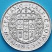Монета Новой Зеландии 1/2 кроны 1943 год. Серебро.