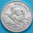 Монета Новая Зеландия 1 шиллинг 1934 год. Серебро.
