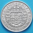 Монета Новая Зеландия 1/2 кроны 1941 год. Серебро.