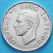 Монета Новой Зеландии 1/2 кроны 1945 год. Серебро.