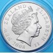 Монета Новая Зеландия 5 долларов 2008 год. Лягушка Гамильтона.