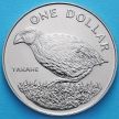 Монеты Новой Зеландии 1 доллар 1982 год. Птица Такахе.