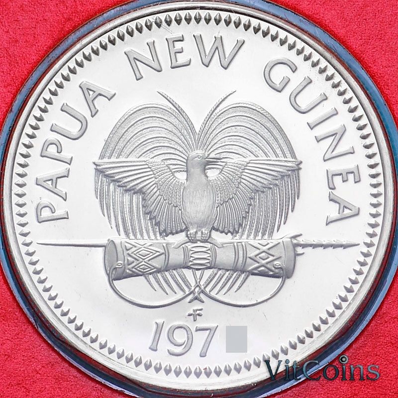 Монета Папуа Новая Гвинея 20 тойя 1979 год. Пруф. Монета Папуа Новая Гвинея 20 тойя 1979 год. Пруф.