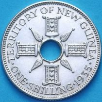 Британская Новая Гвинея 1 шиллинг 1935 год.