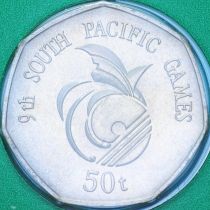 Папуа Новая Гвинея 50 тойя 1991 год. Тихоокеанские игры. Буклет