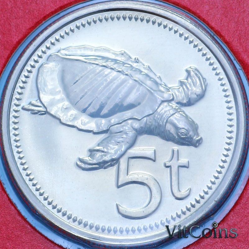 Монета Новая Гвинея 5 тойя 1977 год. BU Монета Новая Гвинея 5 тойя 1977 год. BU
