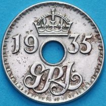 Британская Новая Гвинея 3 пенса 1935 год.