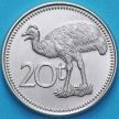 Монета Папуа Новая Гвинея 20 тойя 2005 год.