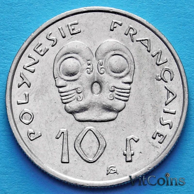 Французская Полинезия 10 франков 2006 год.