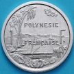 Монета Французская Полинезия 1 франк 1983 год.
