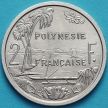 Монеты Французская Полинезия 2 франка 1965 год. Без обращения.