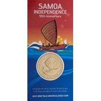 Самоа 1 тала 2012 год. 50 лет независимости. Блистер