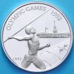 Монета Западного Самоа 10 долларов 1991 год. Метание копья. Серебро.