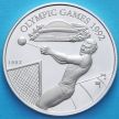 Монета Западного Самоа 10 долларов 1992 год. Метание молота. Серебро.