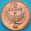 Монета Соломоновы острова  2 цента 1977 год.