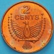 Монета Соломоновы острова  2 цента 1987 год.