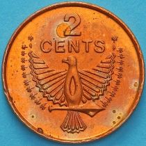 Соломоновы острова 2 цента 1987 год.