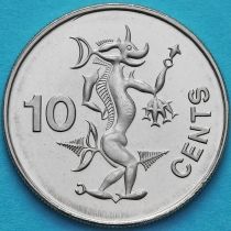 Соломоновы острова 10 центов 2005 год.