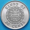 Монета Соломоновы острова 20 центов 1977 год.