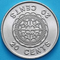 Соломоновы острова 20 центов 1977 год.