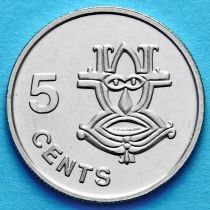 Соломоновы острова 5 центов 1996 год.
