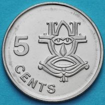 Соломоновы острова 5 центов 2005 год.