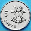 Монета Соломоновы острова 5 центов 1977 год. BU