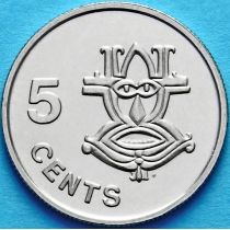 Соломоновы острова 5 центов 1977 год. BU