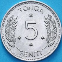 Тонга 5 сенити 1968 год.