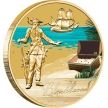 Монета Тувалу 1 доллар 2010 год. Пираты. Черная Борода. Буклет