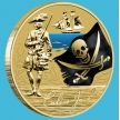 Монета Тувалу 1 доллар 2011 год. Пираты. Ситцевый Джек (Рэкхем)