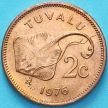 Монета Тувалу 2 цента 1976 год. 