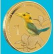 Монета Тувалу 1 доллар 2013 год. Желтоклювый зимородок. Буклет
