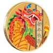 Монета Тувалу 1 доллар 2019 год. Дракон. Год свиньи. Буклет
